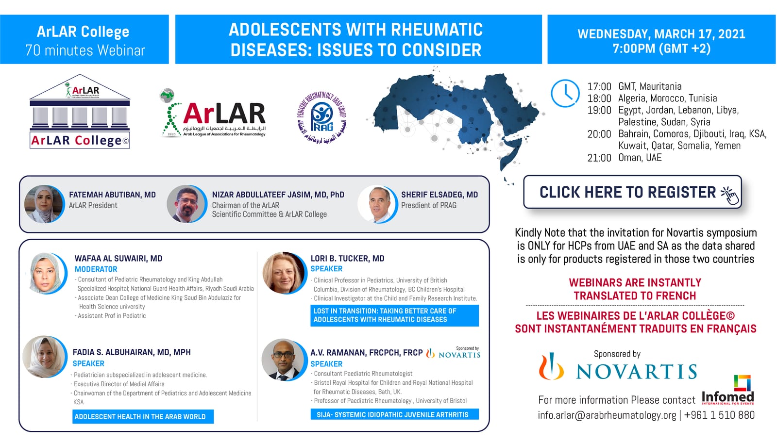 ArLAR College 17th of March Webinar